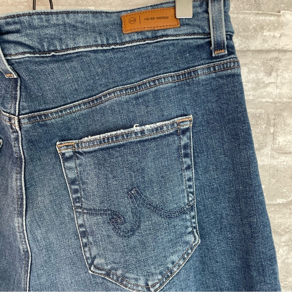 AG Adriano Goldschmied Ed Deven High Rise Wide Leg Jeans 33 - Picture 6 of 10